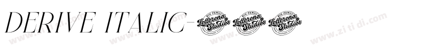 Derive Italic字体转换